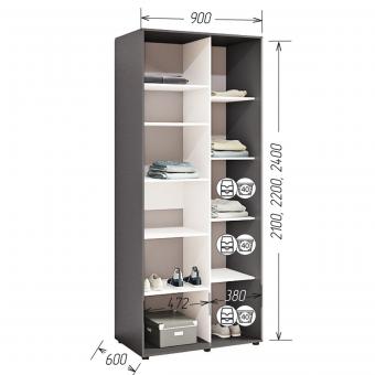 Шафа купе Стандарт 2Д Комфорт Меблі foto 3