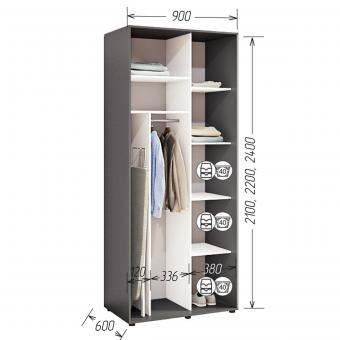 Шафа купе Стандарт 2Д Комфорт Меблі foto 2