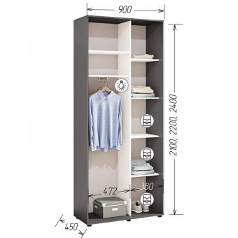 Шафа купе Стандарт 2Д Комфорт Меблі foto 5