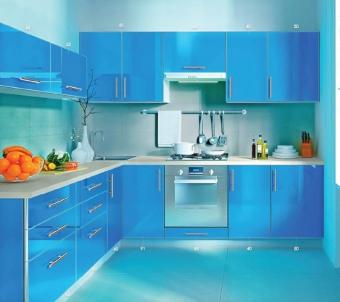 Кухня Mirror Gloss 2,2*2,5м комплект Синій