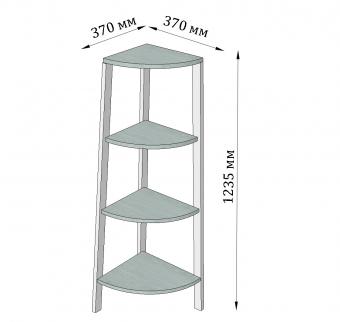 Кут 4 полиці Призма foto 2