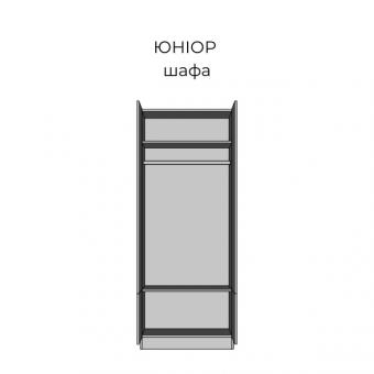 Дитяча стінка Юніор (дуб білий/сіра мишка) foto 4