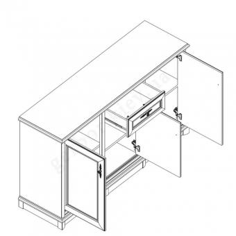 Комод 3D1S Соната нью foto 2