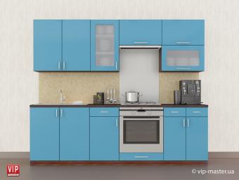 Кухня Колір-мікс/Color-mix 2,2м Комплект Блакитний