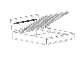 Ліжко двоспальне з підйомним механізмом LOZ/160 Ацтека foto 3